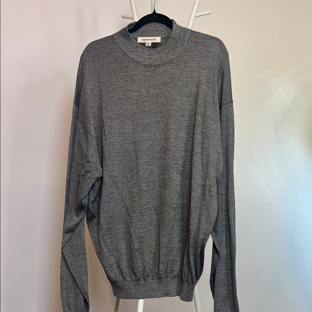 Pronto Uomo Charcoal Crewneck Sweater